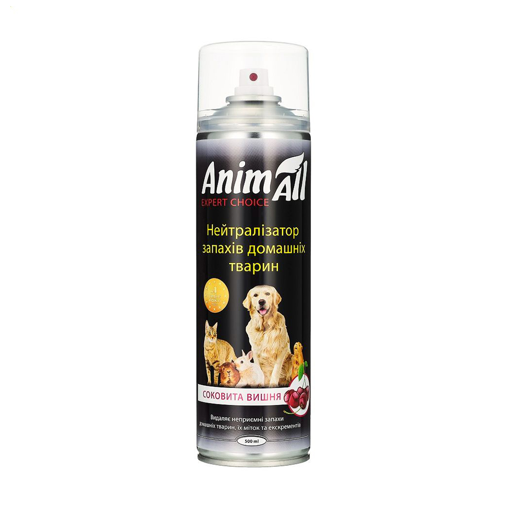 Нейтралізатор запахів домашніх тварин AnimAll Соковита вишня, 500 мл